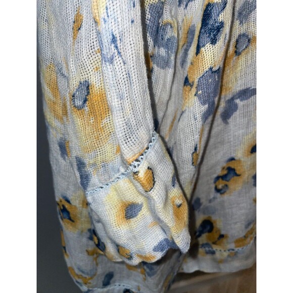 J.Jill Linen Gauze Floral Tunic Blouse size XL - Picture 4 of 9